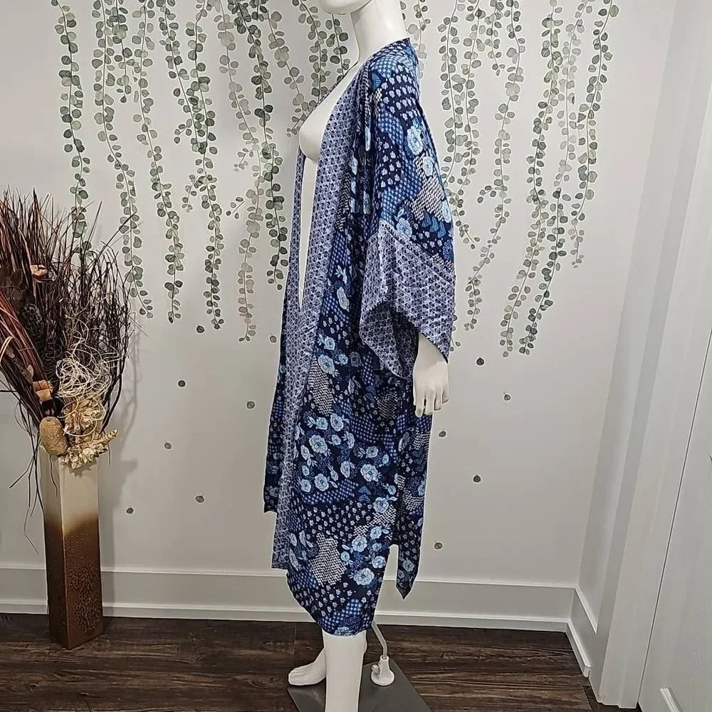 Treasure and Bond Floral Mix Duster One Size - Picture 5 of 6